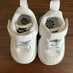 Nike Baby White and Black Sneakers